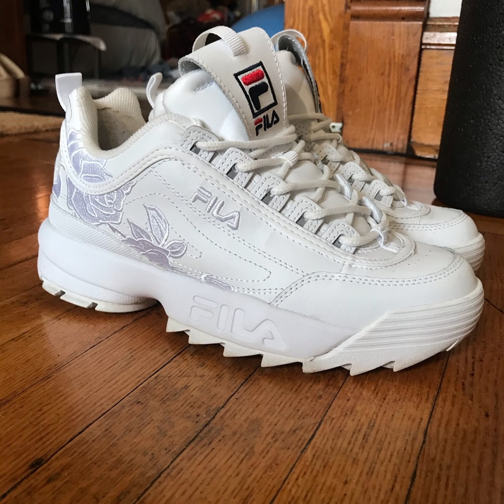Embroidered Fila sneakers